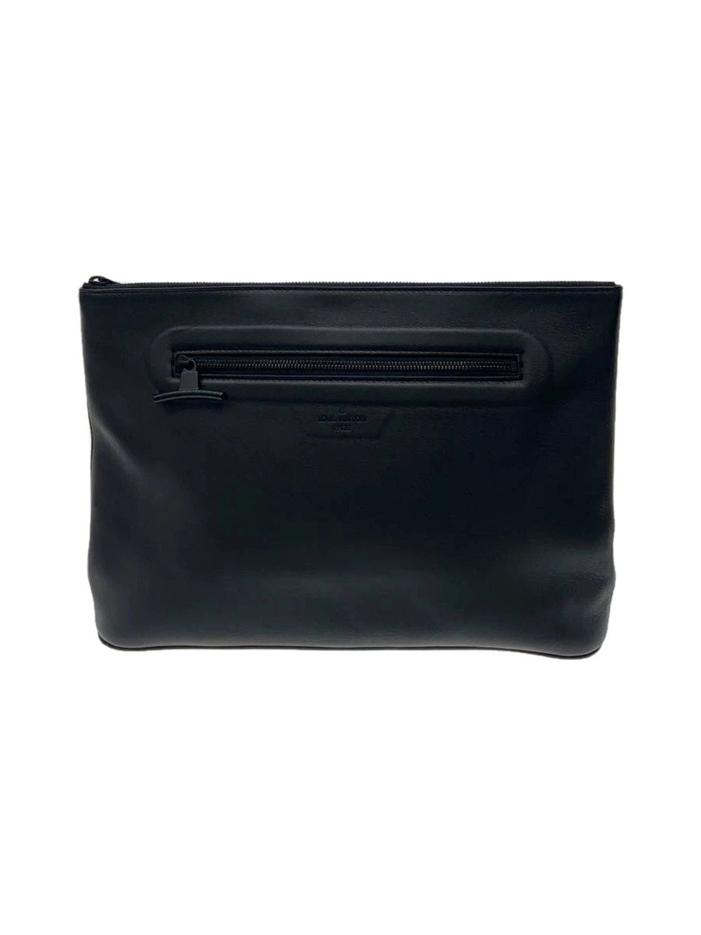 LOUIS VUITTON Pochette Cosmos Dark Infinity Black Cowhide Leather